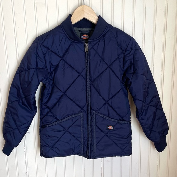 Dickies Navy Blue Quilted Kids’ Jacket - Picture 1 of 7